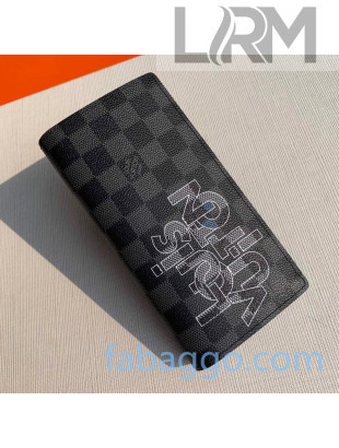 Louis Vuitton Men's Brazza Wallet N60326 Damier Graphite Canvas/Grey 2020