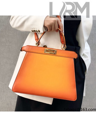 Fendi Peekaboo ISeeU Medium Bag in Orange Leather 2021