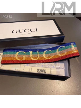 Gucci Rainbow Striped Headband 2019