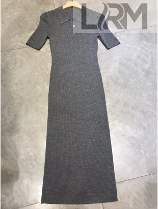 Women Knitted Long Dress WD021905 Grey 2022