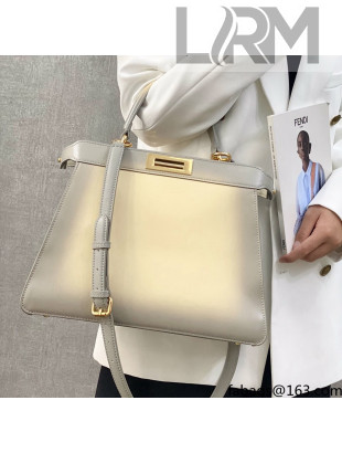 Fendi Peekaboo ISeeU Medium Bag in White-colored Leather 2021