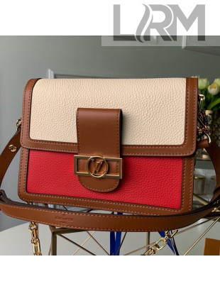 Louis Vuitton LV Lock Dauphine MM Shoulder Bag M53830 Red 2019