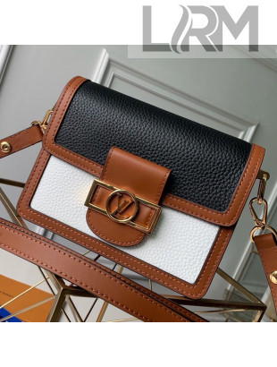 Louis Vuitton LV Lock Mini Dauphine Shoulder Bag M53806 Black/White 2019