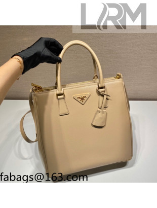 Prada Medium Galleria Saffiano Leather Bag 1BA304 Cameo Beige 2021