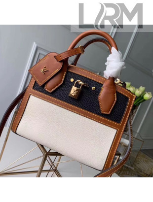 Louis Vuitton City Steamer Mini Top Handle Bag M55099 Black/White 2019
