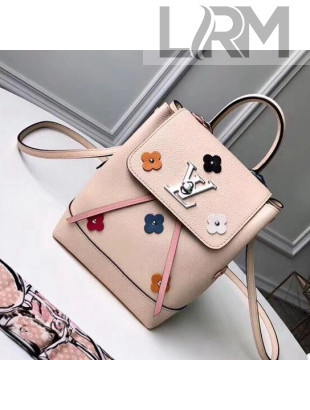 Louis Vuitton Monogram Flower Calfskin Lockme Backpack Bag Mini M53079 2018