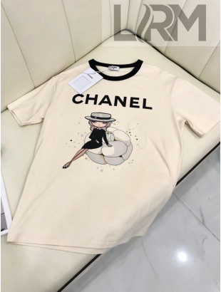 Chanel Cotton T-shirt CHS021928 White 2022