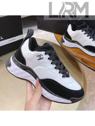 Chanel Nylon and Suede Sneakers G38035 White 2021 05