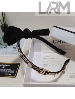 Chanel Bow Headband Black 2021