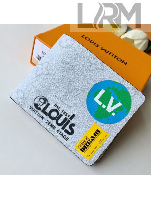 Louis Vuitton Travel Multiple Short Wallet in White Monogram Leather M67819
