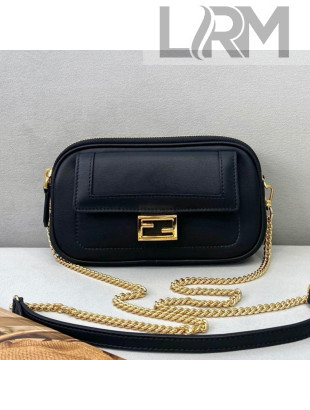 Fendi Easy 2 Baguette Chain Mini Bag Black 2021