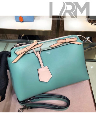 Fendi Regular By The Way Boston Bag In Green/Pink Leather 2018