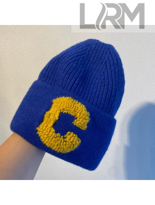 Celine Knit Hat Blue 2021 03
