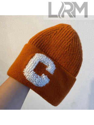 Celine Knit Hat Orange 2021 06