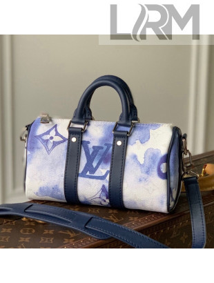 Louis Vuitton Keepall XS Bag in Monogram Watercolor Canvas M45761 Blue 2021