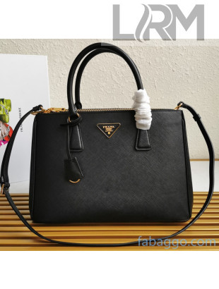 Prada Medium Saffiano Leather Prada Galleria Bag 1BA274 Black 2020