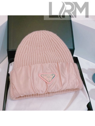Prada Knit Hat Pink 2021 01