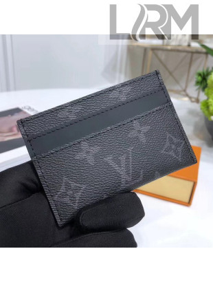 Louis Vuitton Porte Cartes Double Card Holder Monogram Eclipse Canvas M62170 