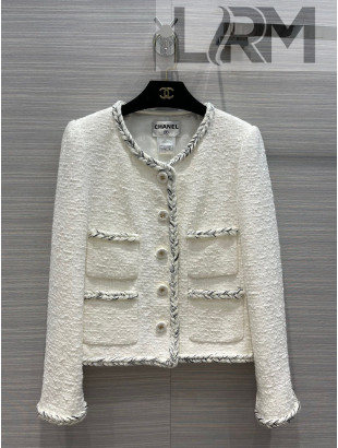Chanel Tweed Jacket CHJ30159 White 2022