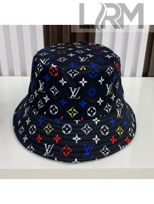 Louis Vuitton Multicolored Monogram Bucket Hat Black 2021