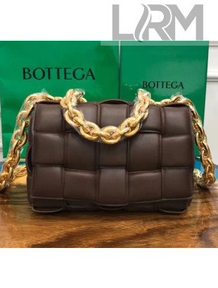 Bottega Veneta The Chain Cassette Cross-body Bag Fondente Chocolate 2020