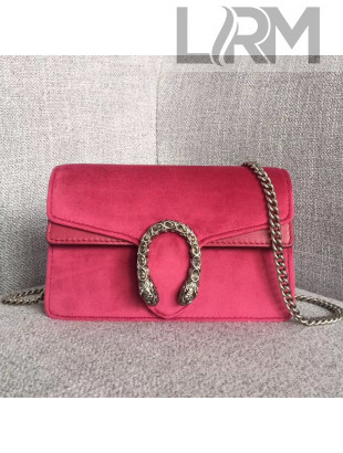 Gucci Dionysus Velvet Super Mini Bag 476432 Pink