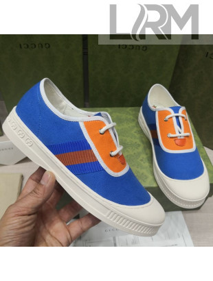 Gucci Canvas Sneakers Blue 34 2021
