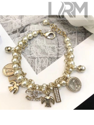Chanel Bird Pearl Bracelet AB2131 2019
