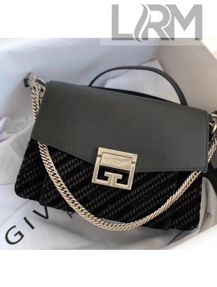 Givenchy 4G Velvet Small GV3 Shoulder Bag Black 2020