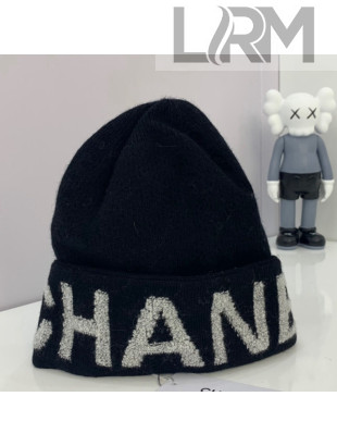 Chanel Wool Knit Hat Black/White 2021 10