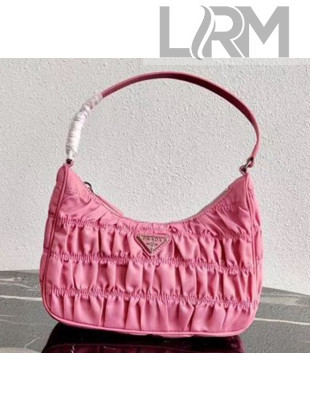 Prada Nylon and Saffiano Leather Mini Bag 1NE204 Pink 2020