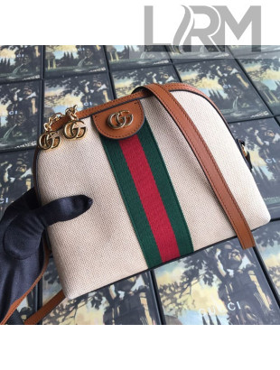Gucci Beige Vintage Canvas Ophidia Small Shoulder Bag ‎499621 2019