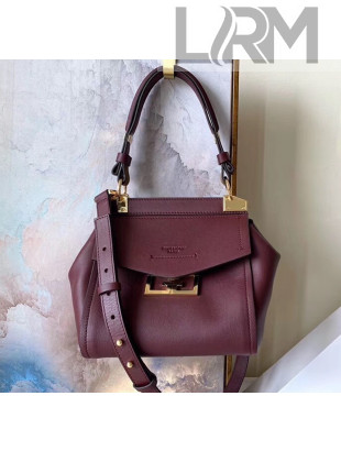 Givenchy Mystic Bag In Soft Baby Calfskin Leather Burgundy 2019