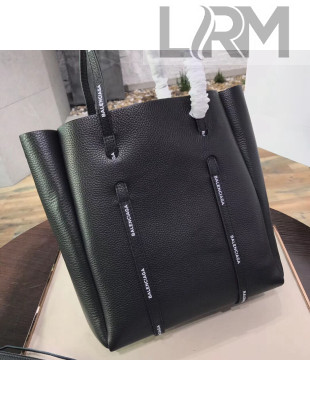 Balen...ga Large Carry Shopper L Bag with Logo Printed on Handles Black 2018