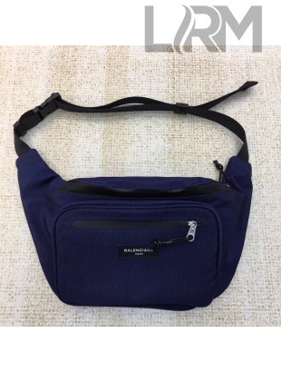 Balenciaga Cotton Canvas Explorer Belt Bag Blue 2017