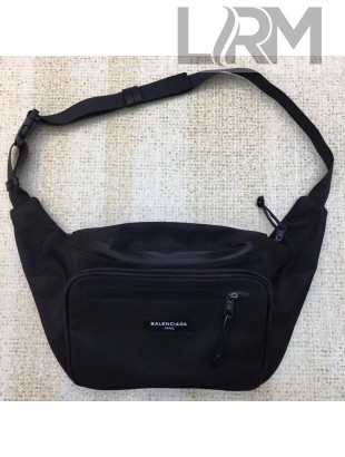 Balenciaga Cotton Canvas Explorer Belt Bag Black 2017