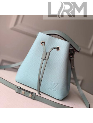 Louis Vuitton NéoNoé BB Epi Leather Bucket Bag M56212 Seaside Blue/Green 2020