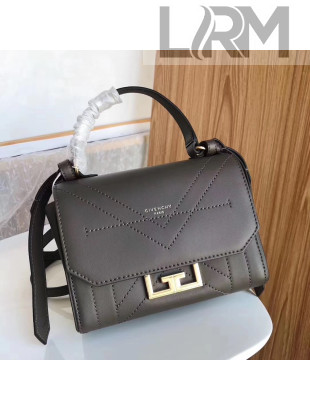 Givenchy Calfskin Leather Mini Eden Bag Grey 2019