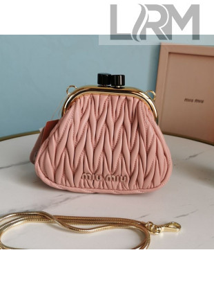 Miu Miu Belle Nappa Chain Mini Bag 5BP016 Light Pink 2021