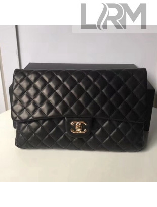Chanel Quilting Lambskin Classic Clutch Bag A57650 Black 2018