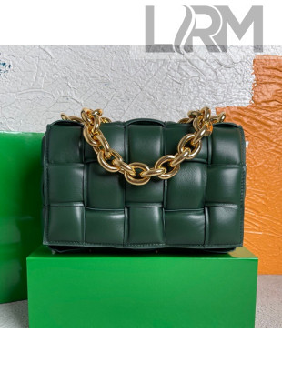 Bottega Veneta The Chain Cassette Cross-body Bag Raintree Green 2021
