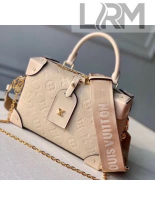 Louis Vuitton Locky BB Square One Top Handel Bag in Monogram Embossed Leather M56319 Cream Beige 2020