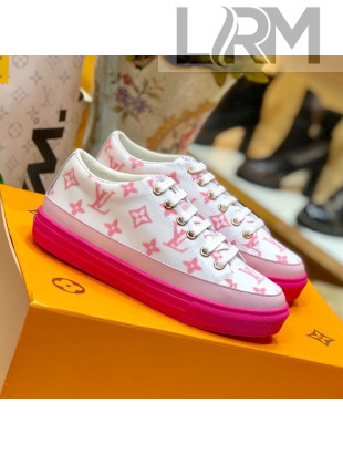 Louis Vuitton Stellar Allover Monogram Print Sneakers Pink 2020