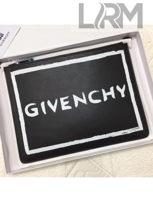 Givenchy Calfskin Clutch With Print