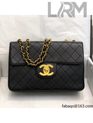 Chanel Vintage Quilted Leather Flap Bag A088 Black/Gold 2021