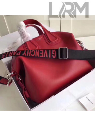 Givenchy Calfskin Paris Nightingale Top Handle Bag Red 2018