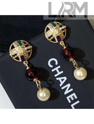 Chanel Ball Short Earrings AB2514 2019