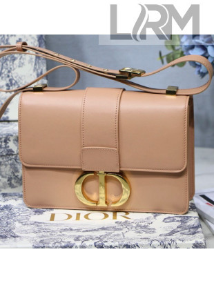 Dior 30 Montaigne CD Flap Bag in Smooth Nude Calfskin 2019