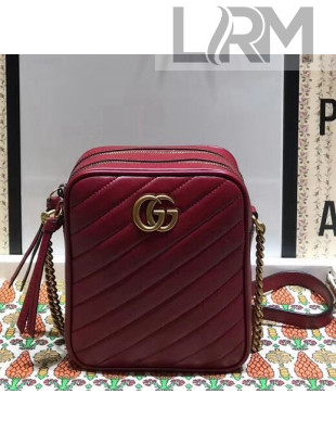 Gucci GG Marmont Mini Shoulder Bag 550155 Red 2018