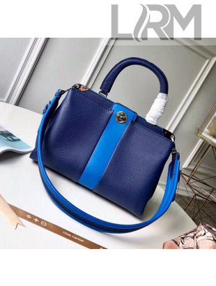 Louis Vuitton Astrid Monogram Flower Lock Top Handle Bag Blue M54373